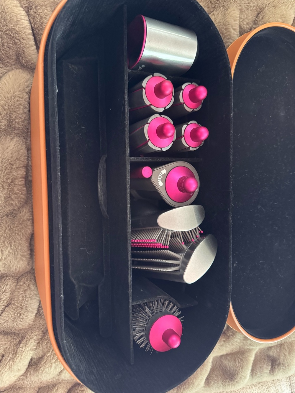 Dyson gray/pink Hair Dryer/Styling Wand, Accessories & Case - Picture 3 of 6